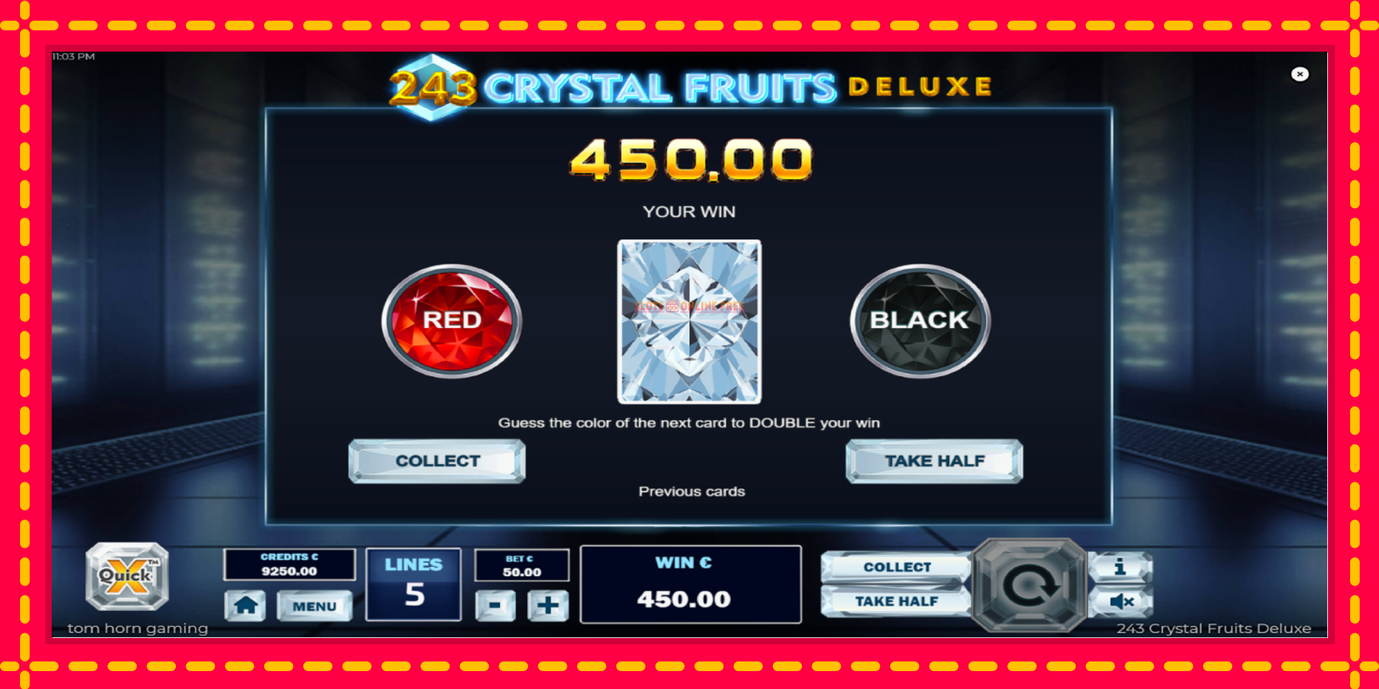 243 Crystal Fruits Deluxe - spēļu automāts ar modernu grafiku