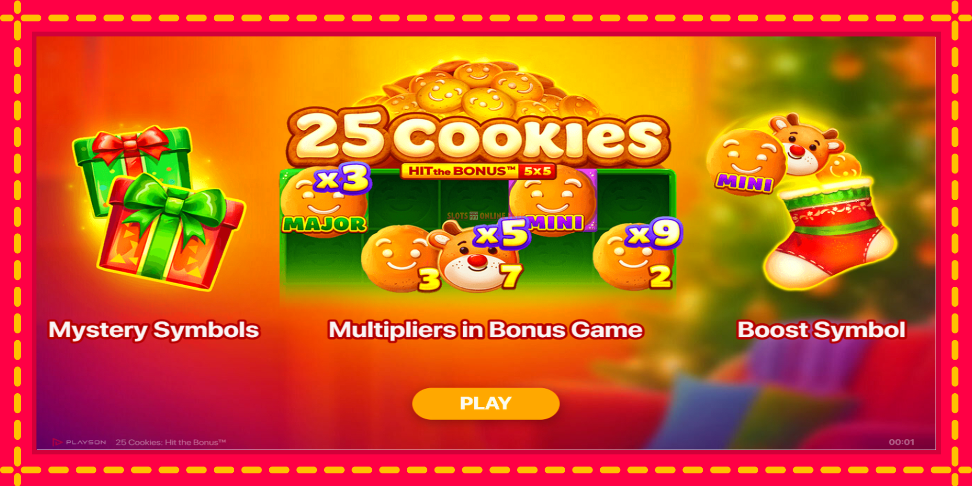 25 Cookies: Hit the Bonus - spēļu automāts ar modernu grafiku