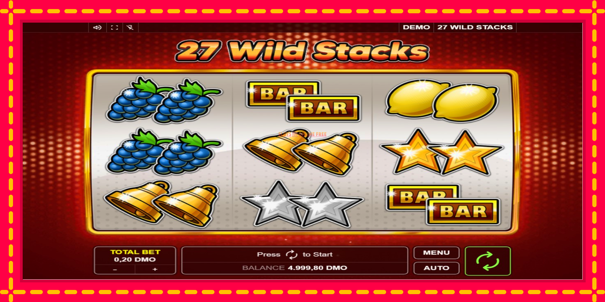 27 Wild Stacks - spēļu automāts ar modernu grafiku