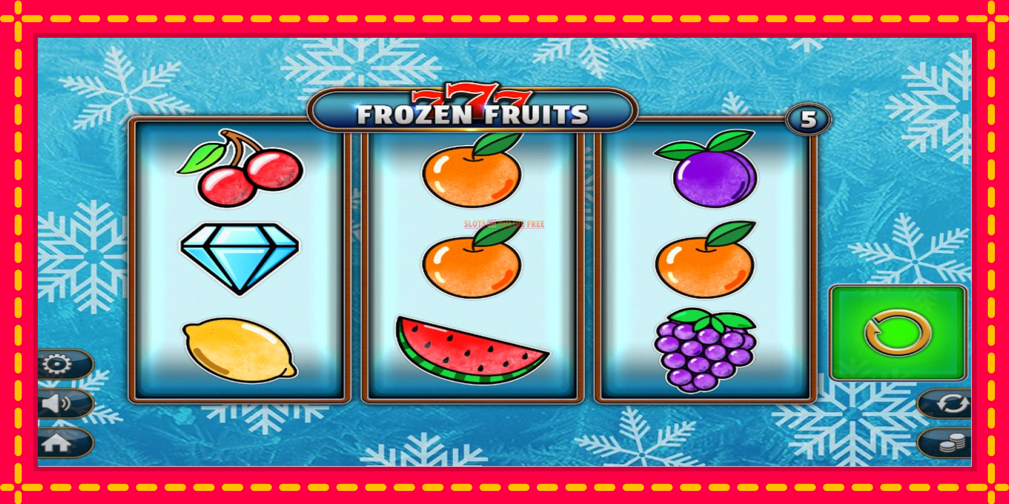 777 Frozen Fruits - spēļu automāts ar modernu grafiku