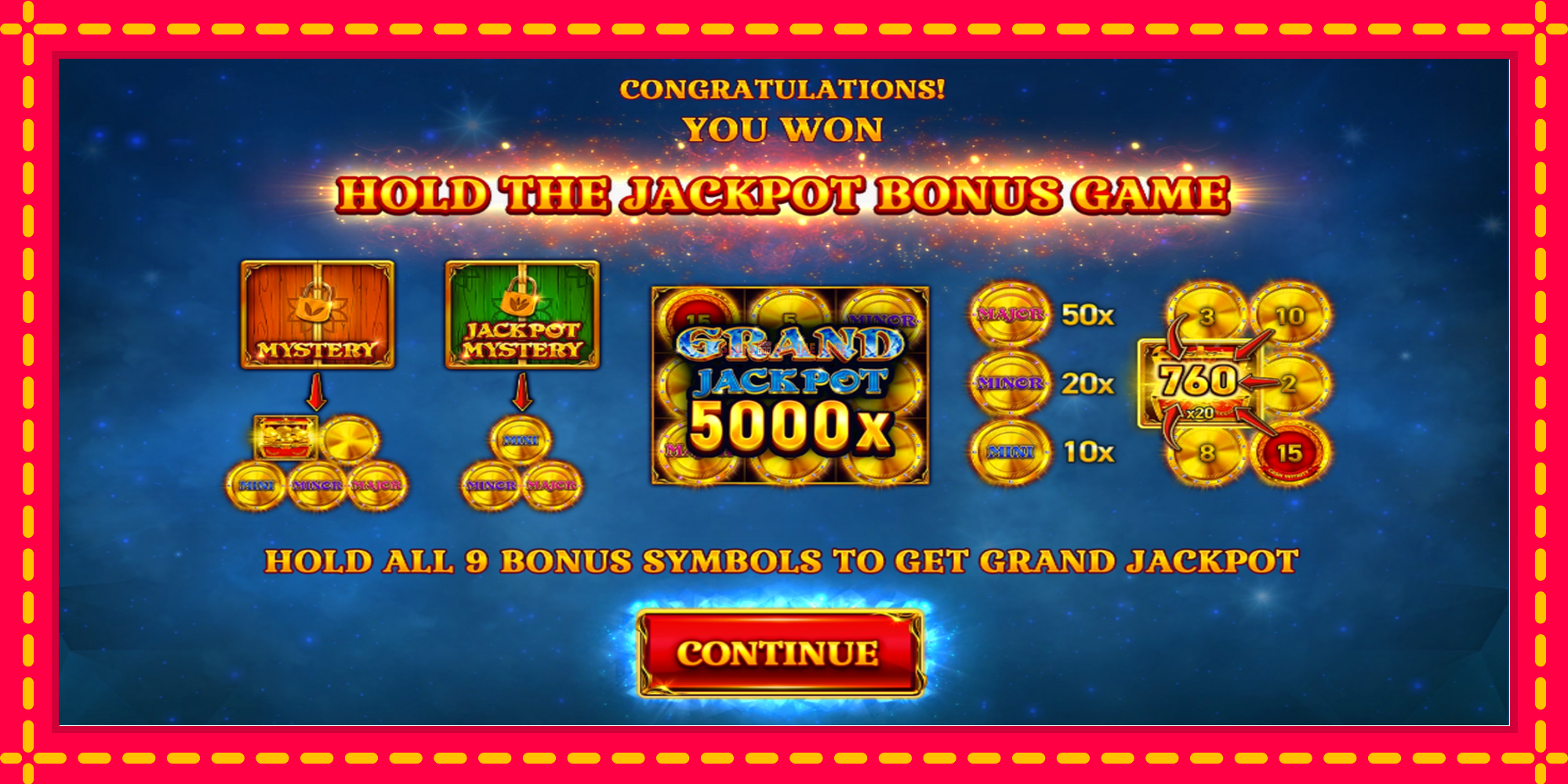 9 Coins Grand Diamond Edition Halloween Jackpots - spēļu automāts ar modernu grafiku