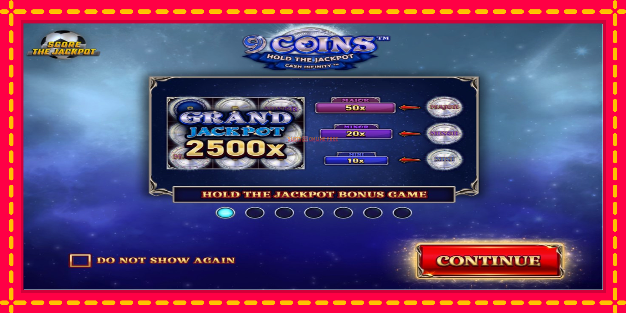 9 Coins Grand Platinum Edition Score The Jackpot - spēļu automāts ar modernu grafiku