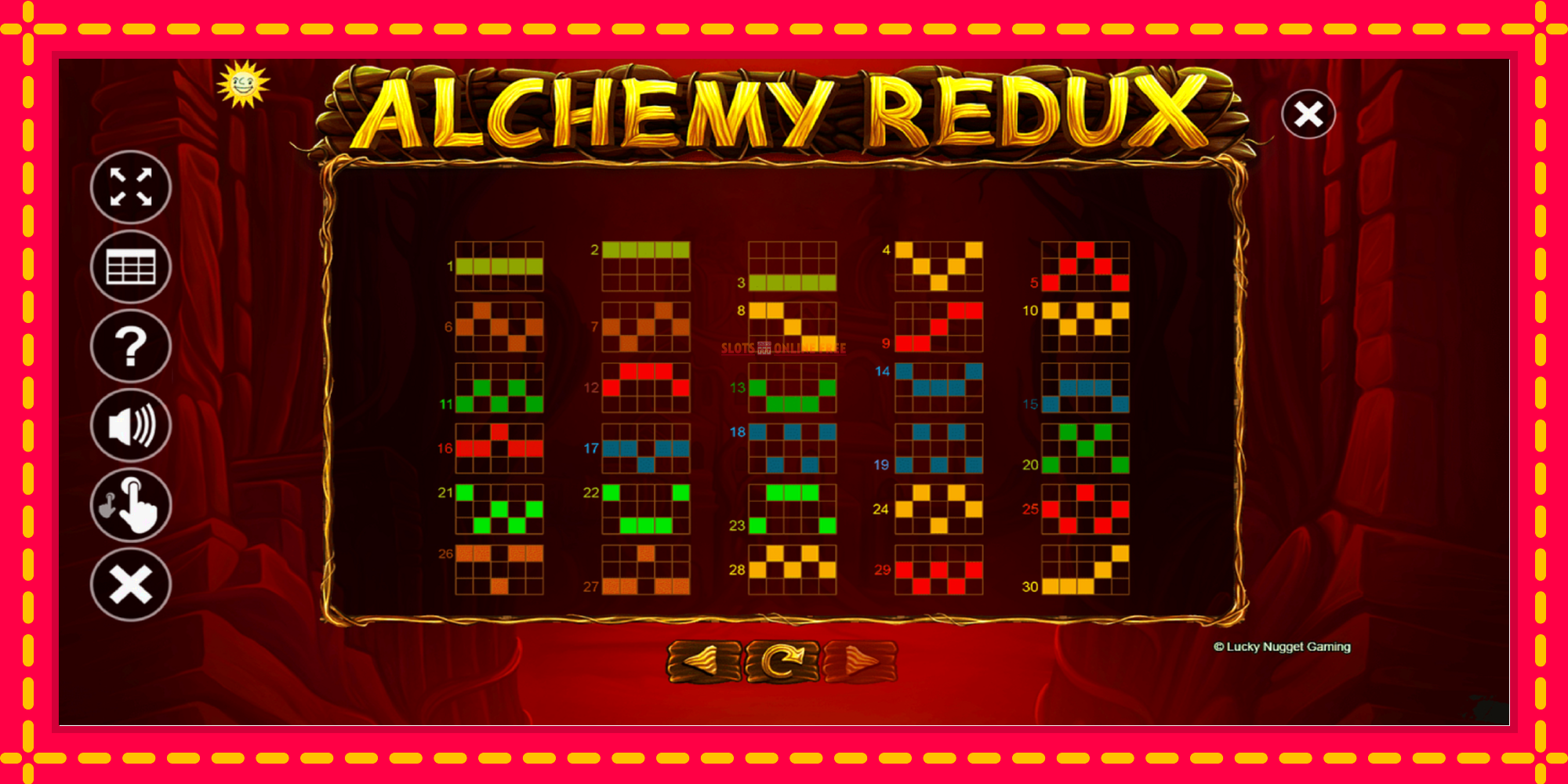 Alchemy Redux - spēļu automāts ar modernu grafiku