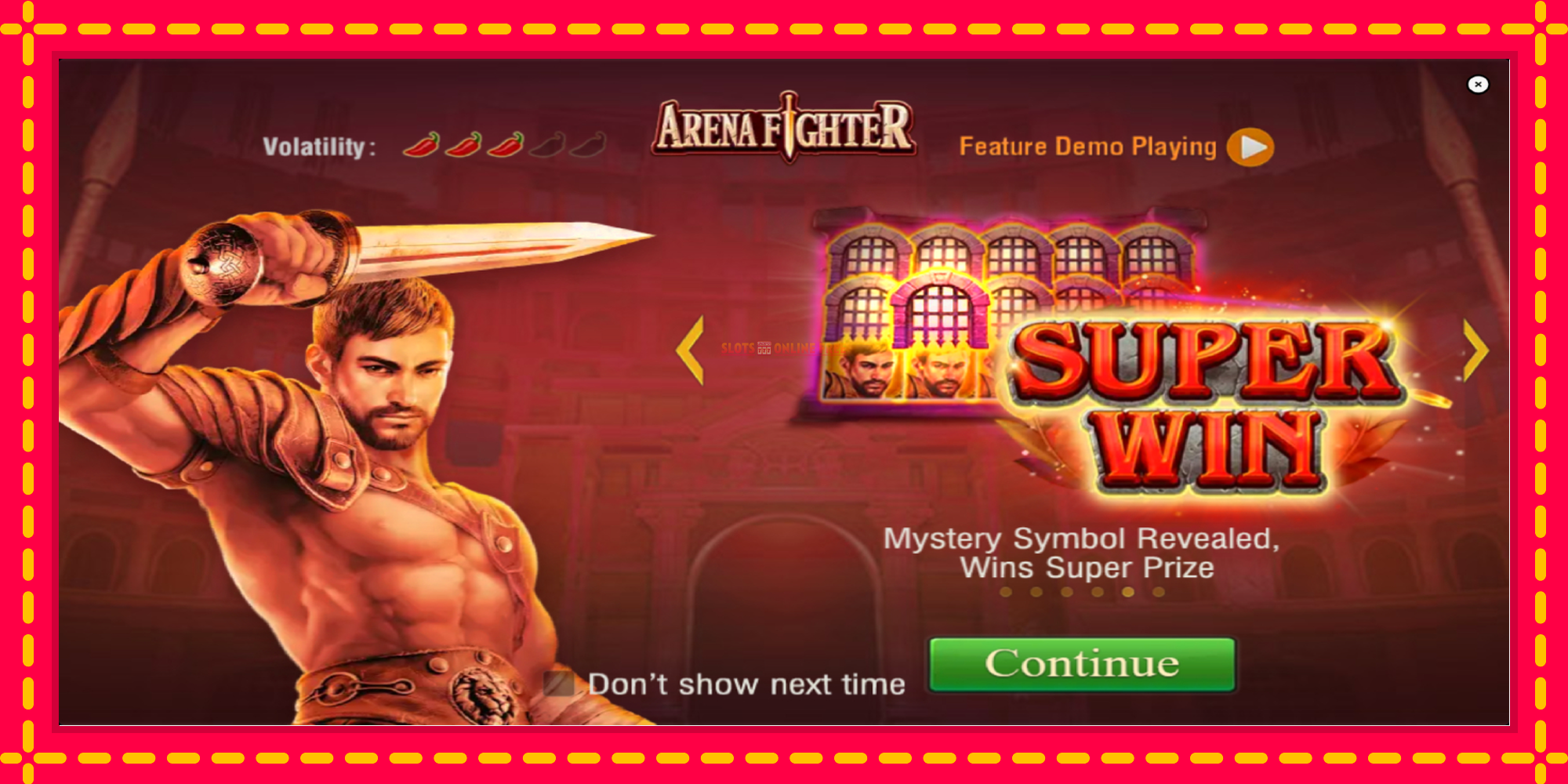 Arena Fighter - spēļu automāts ar modernu grafiku