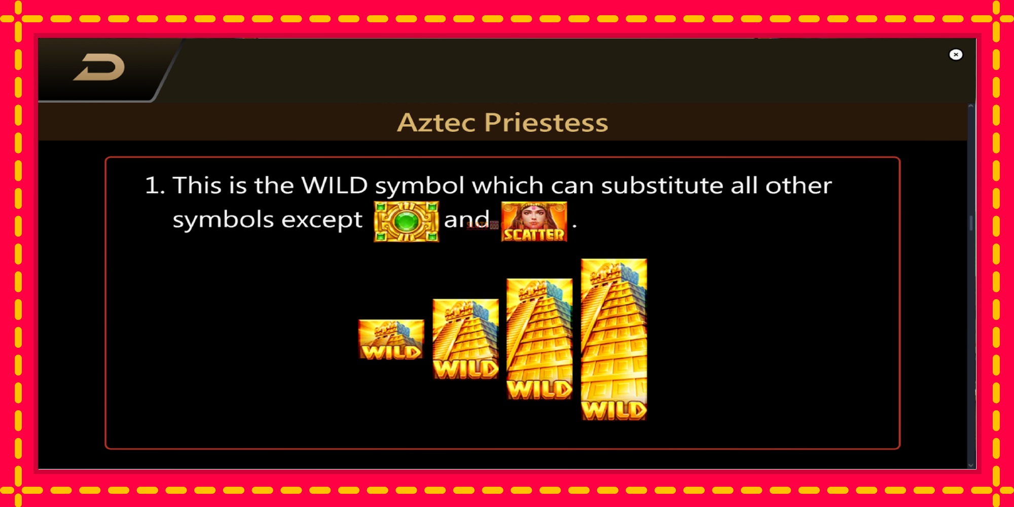 Aztec Priestess - spēļu automāts ar modernu grafiku