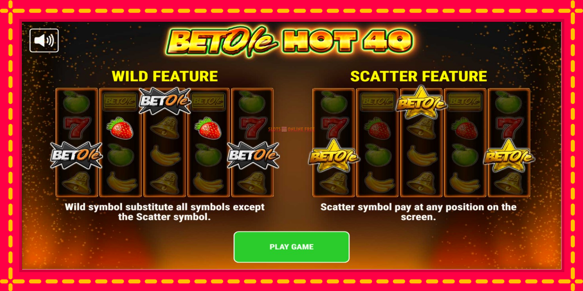 Bet Ole Hot 40 - spēļu automāts ar modernu grafiku