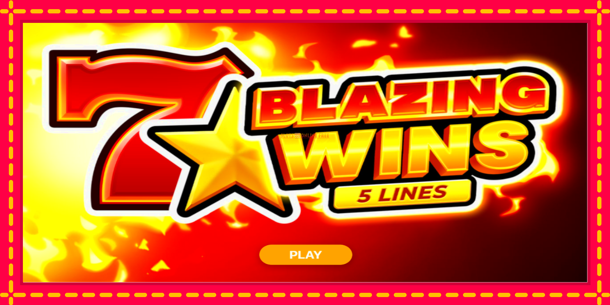 Blazing Wins - spēļu automāts ar modernu grafiku