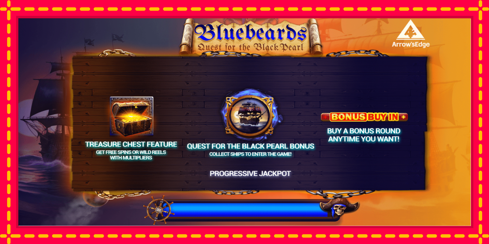 Bluebeard Quest for the Black Pearl - spēļu automāts ar modernu grafiku