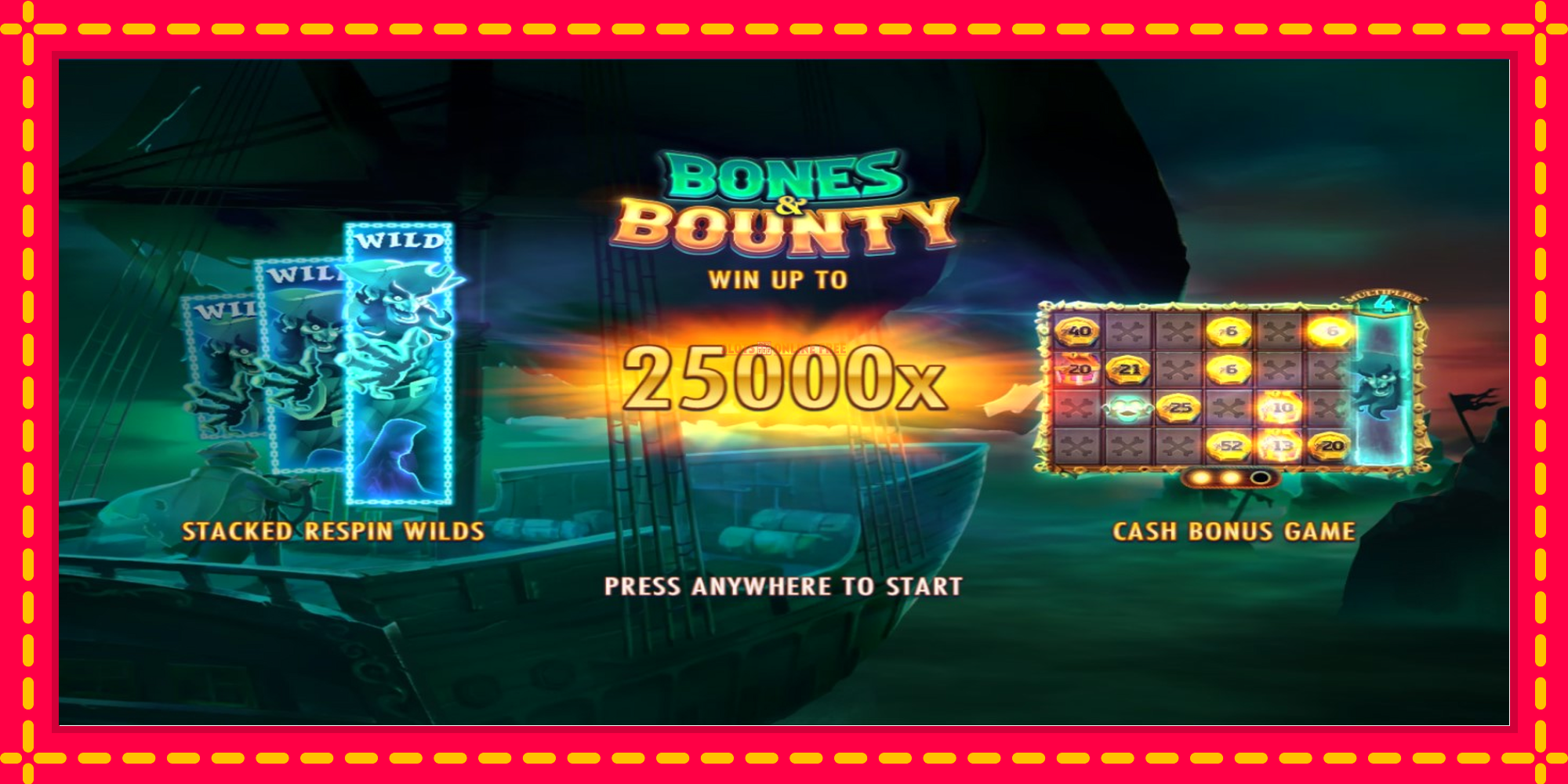 Bones & Bounty - spēļu automāts ar modernu grafiku