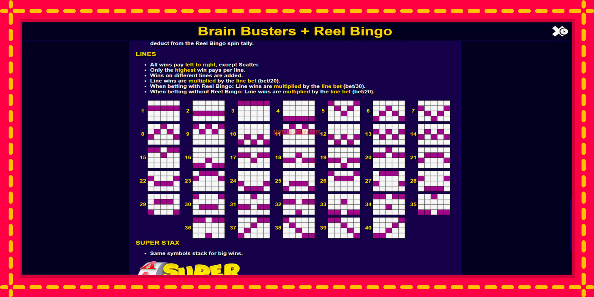 Brain Busters - spēļu automāts ar modernu grafiku