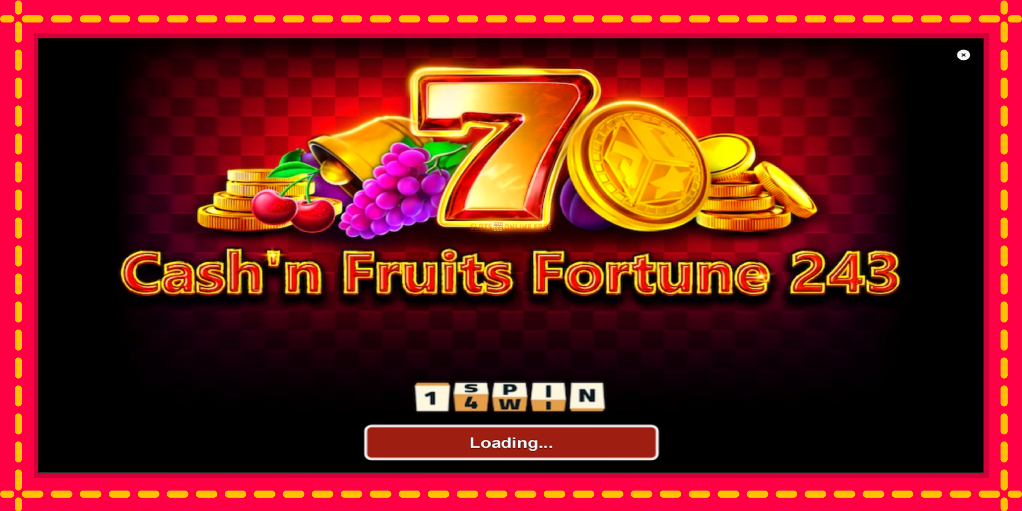 Cashn Fruits Fortune 243 - spēļu automāts ar modernu grafiku