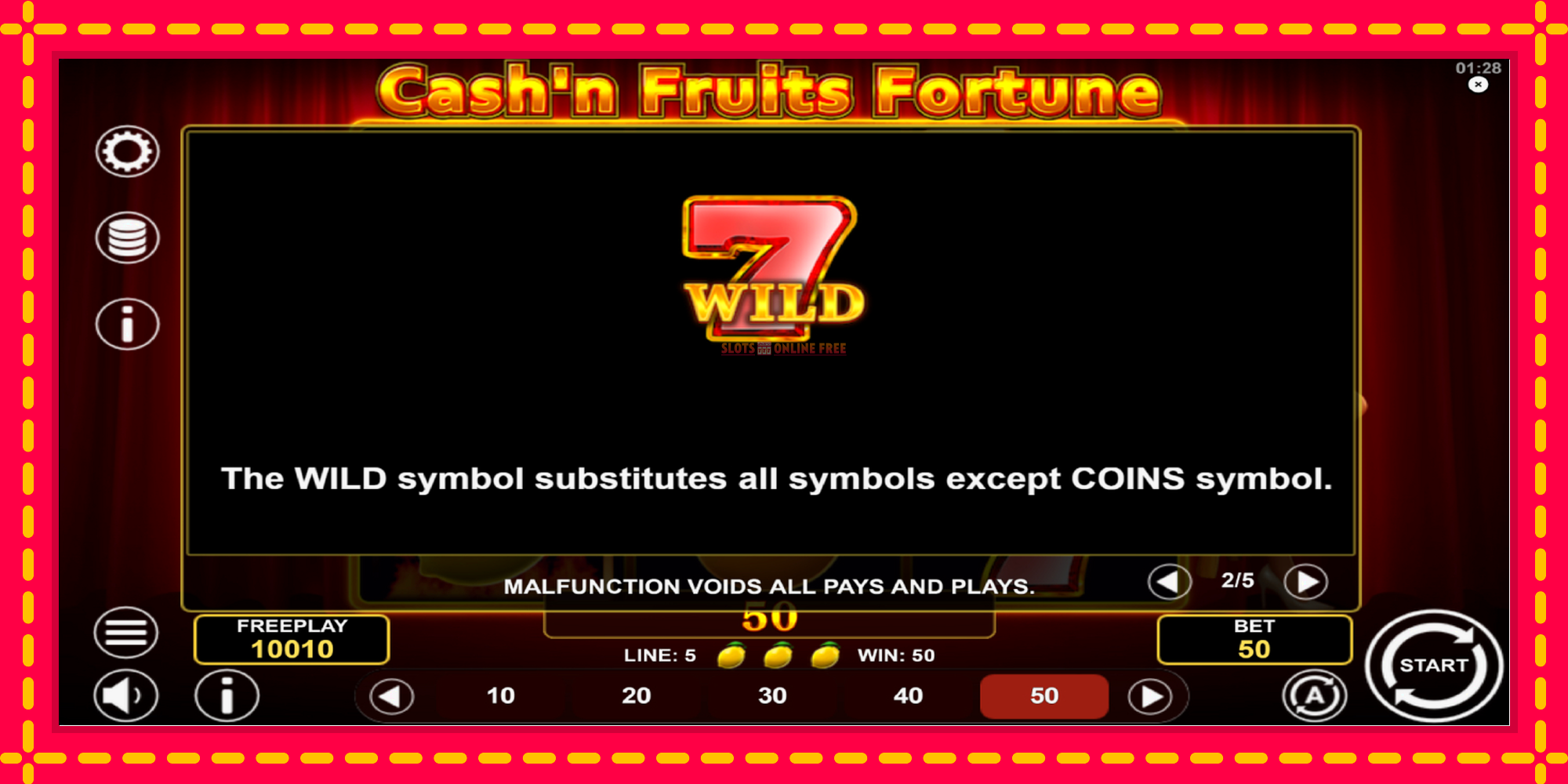 Cashn Fruits Fortune - spēļu automāts ar modernu grafiku