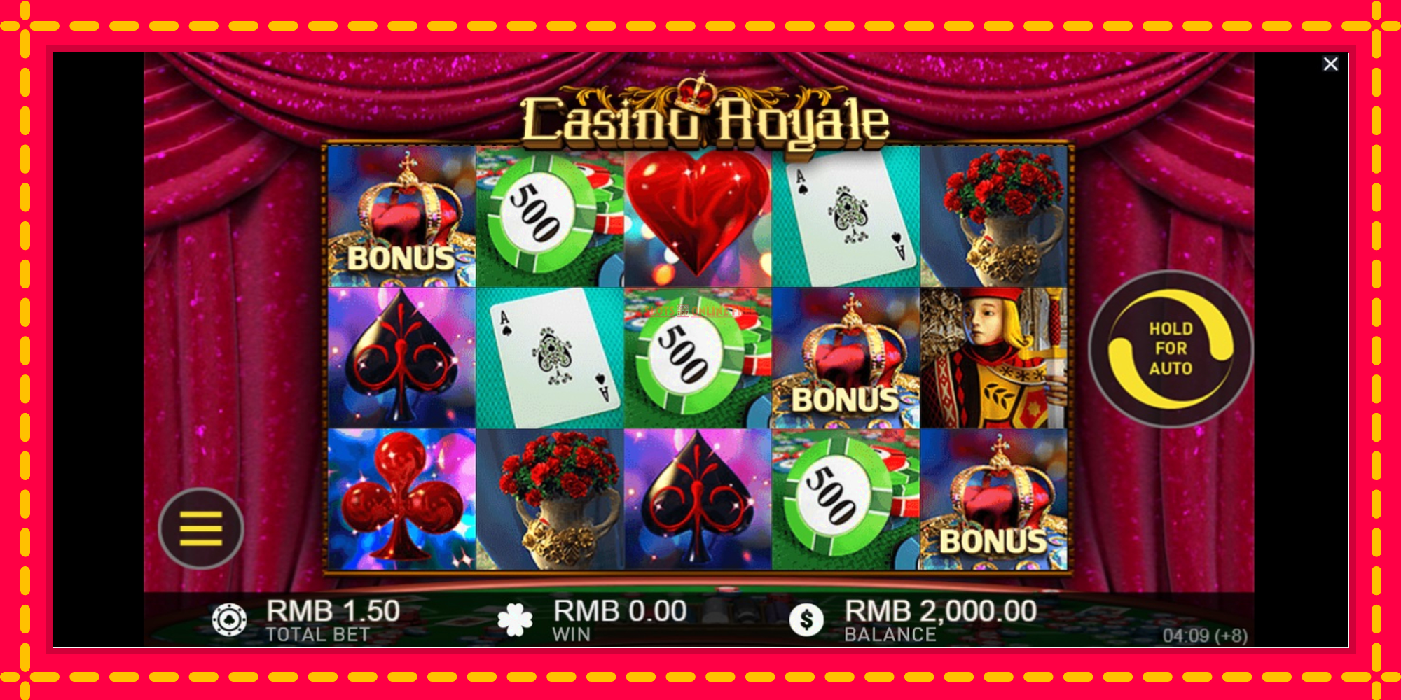 Casino Royale - spēļu automāts ar modernu grafiku