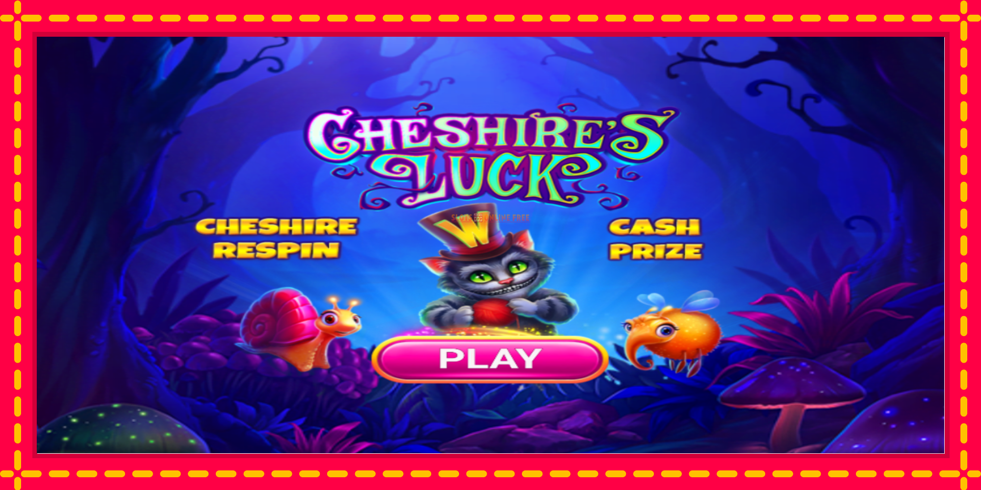 Cheshires Luck - spēļu automāts ar modernu grafiku