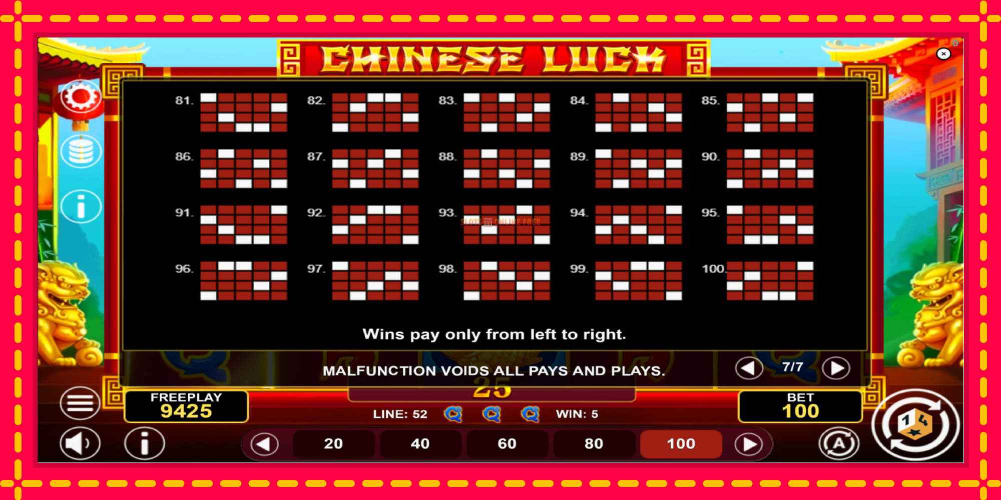 Chinese Luck - spēļu automāts ar modernu grafiku