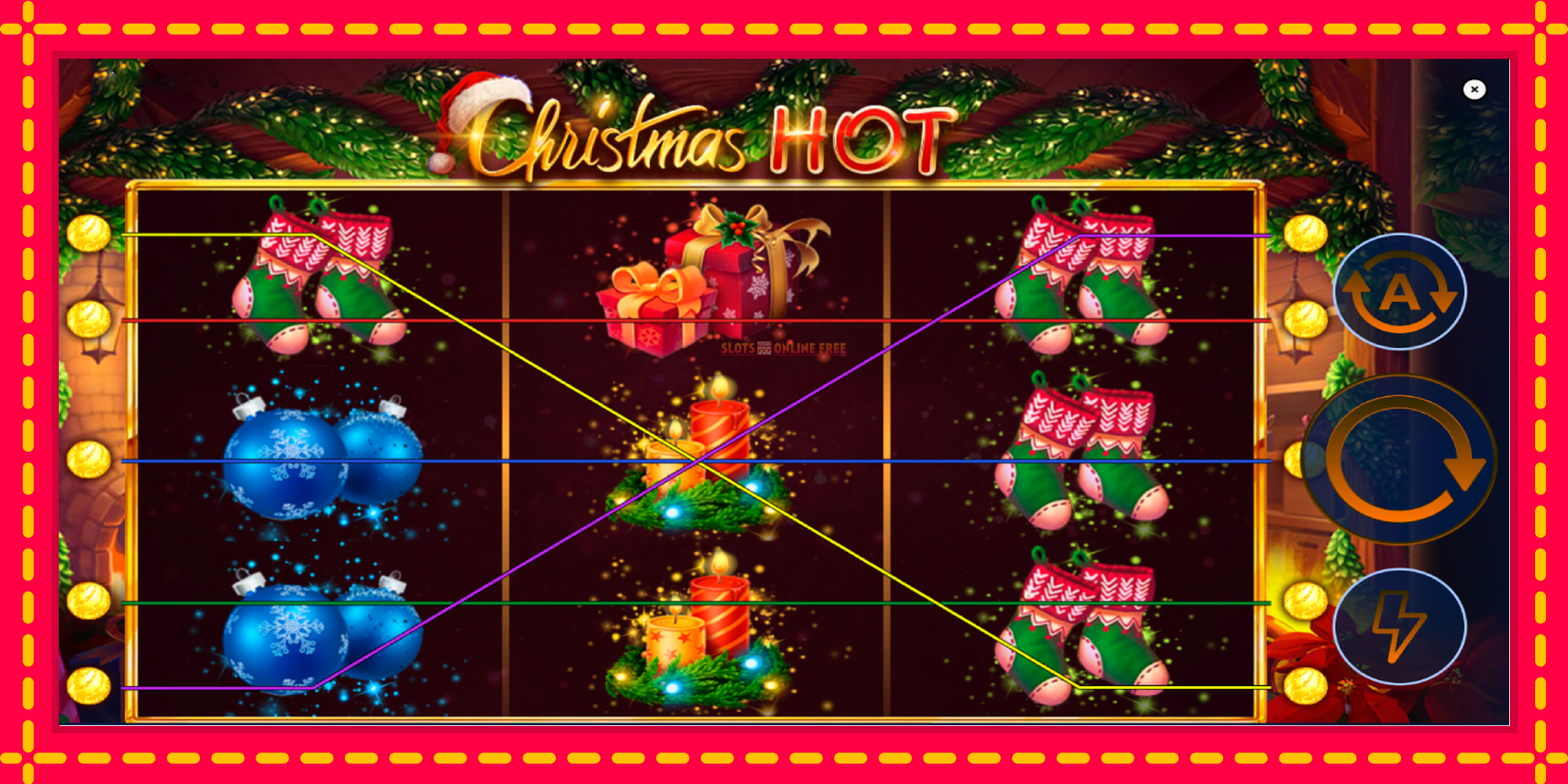 Christmas Hot - spēļu automāts ar modernu grafiku