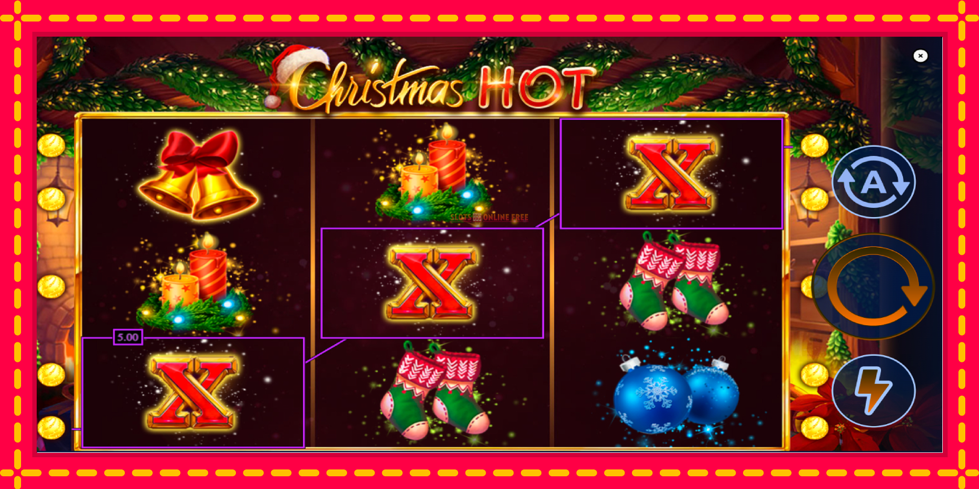 Christmas Hot - spēļu automāts ar modernu grafiku