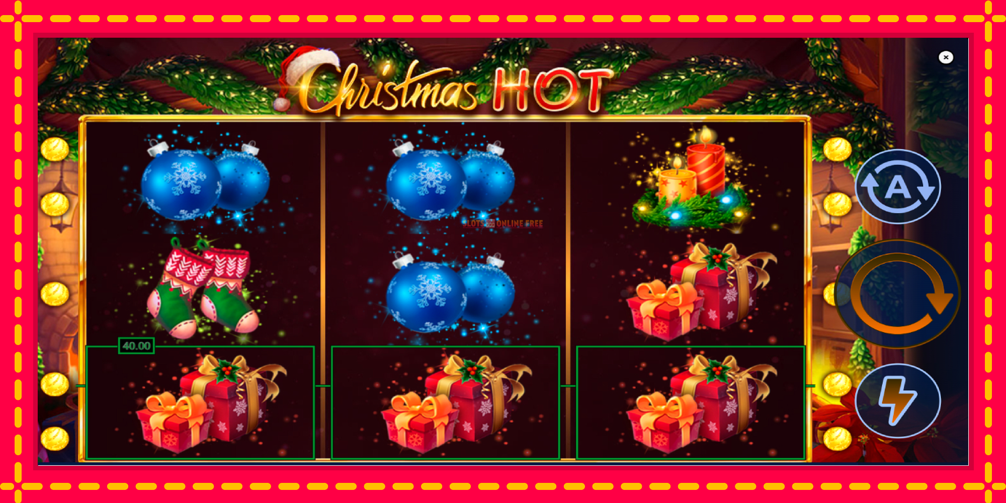 Christmas Hot - spēļu automāts ar modernu grafiku