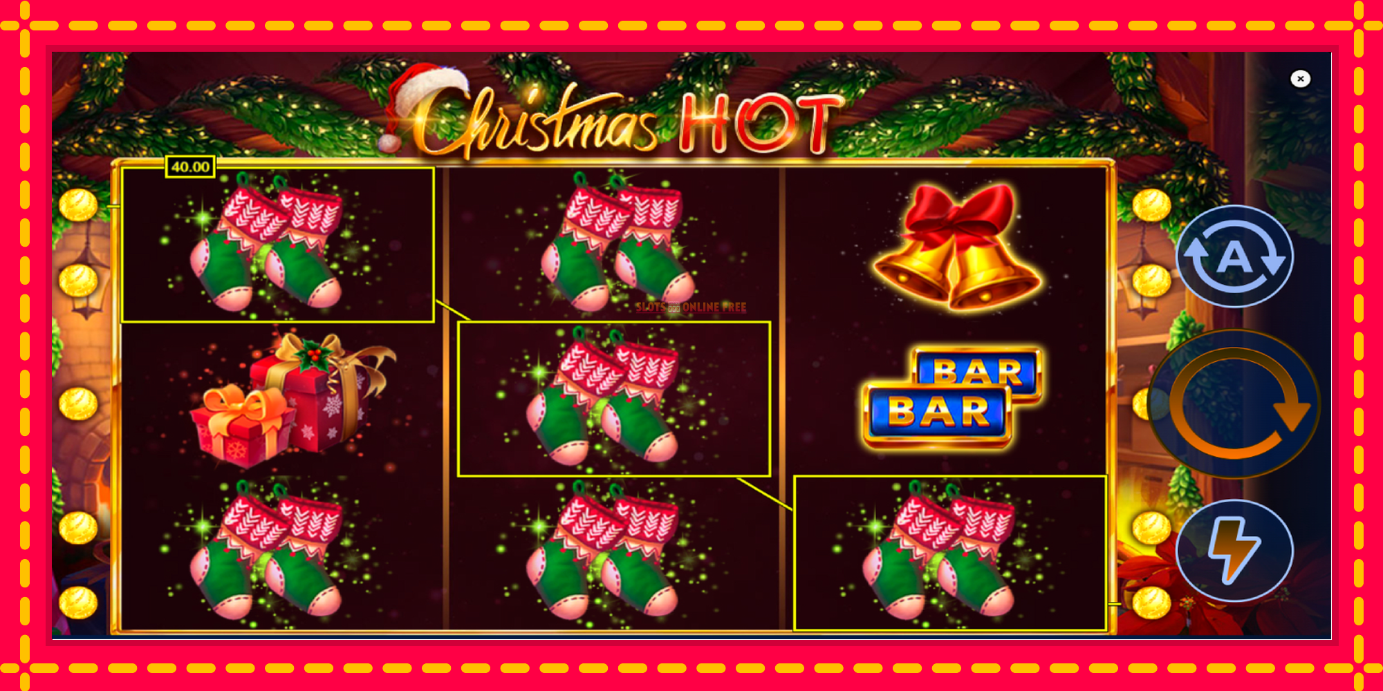 Christmas Hot - spēļu automāts ar modernu grafiku