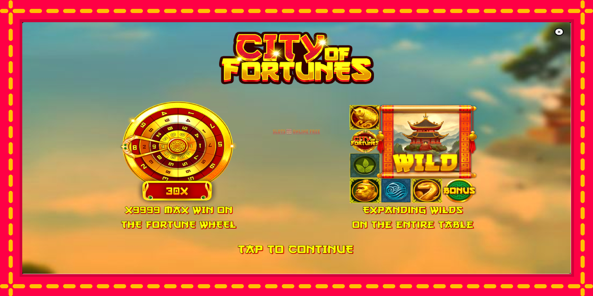 City of Fortunes - spēļu automāts ar modernu grafiku