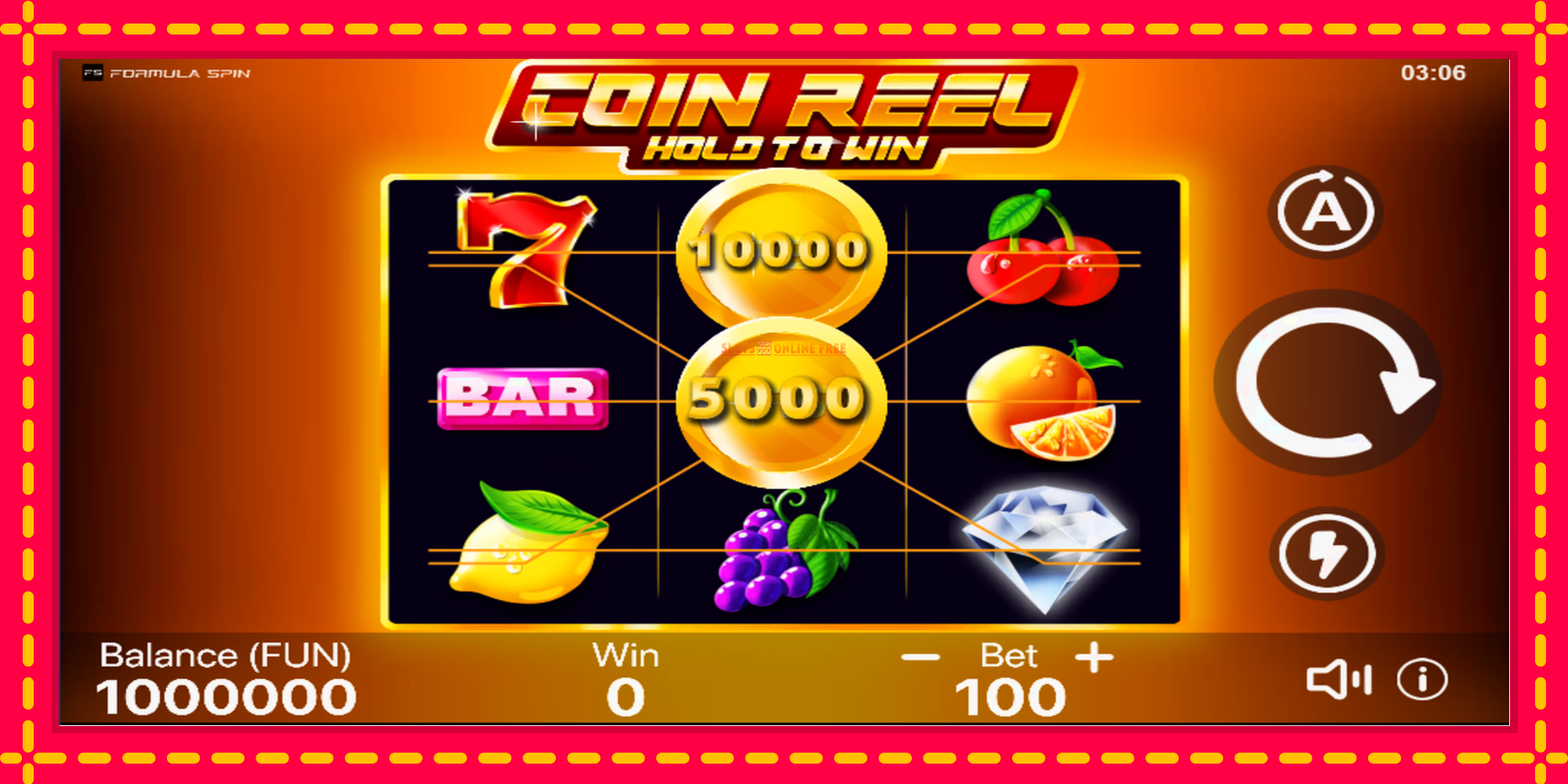 Coin Reel: Hold to Win - spēļu automāts ar modernu grafiku