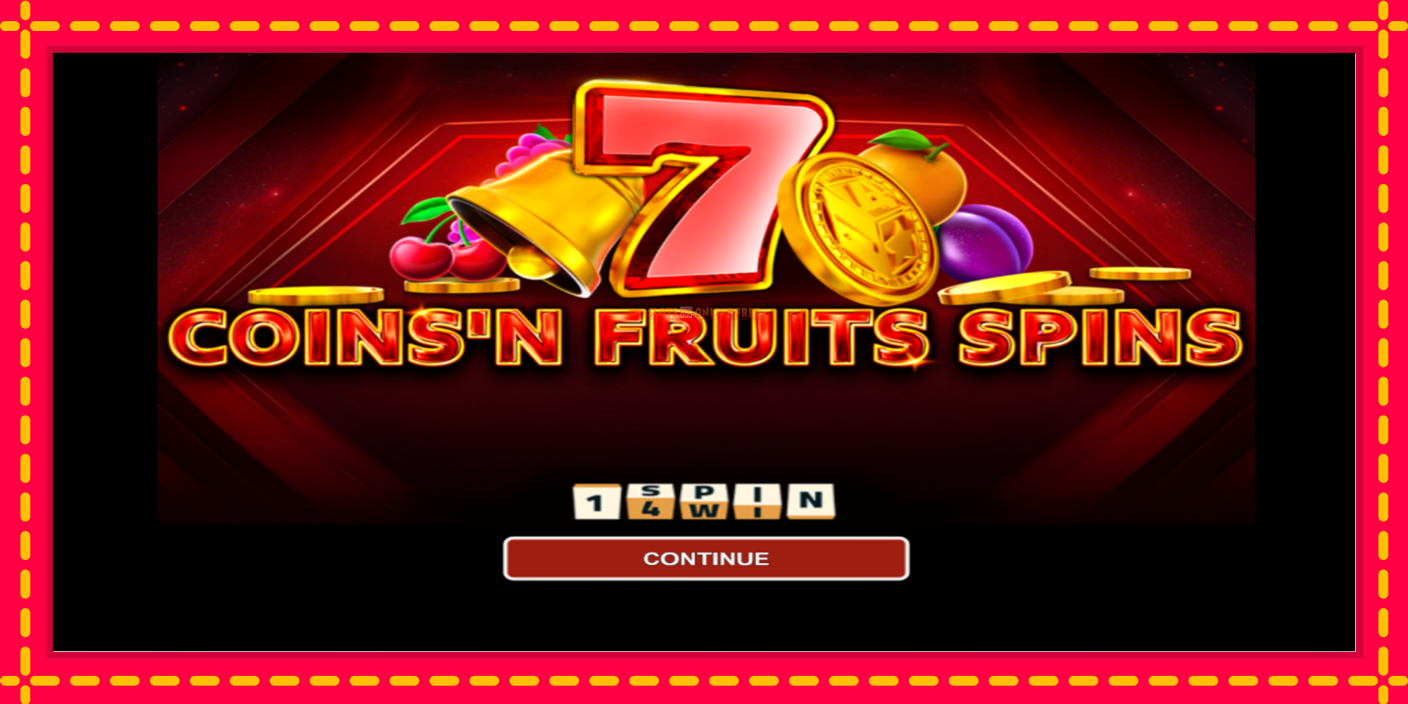 Coinsn Fruits Spins - spēļu automāts ar modernu grafiku