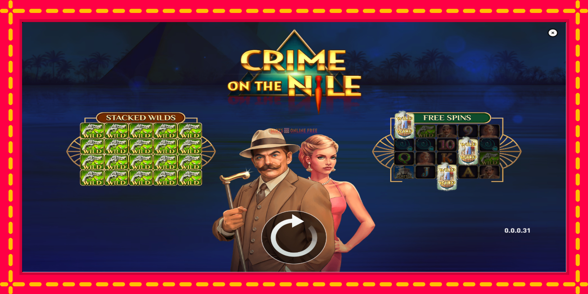 Crime on the Nile - spēļu automāts ar modernu grafiku