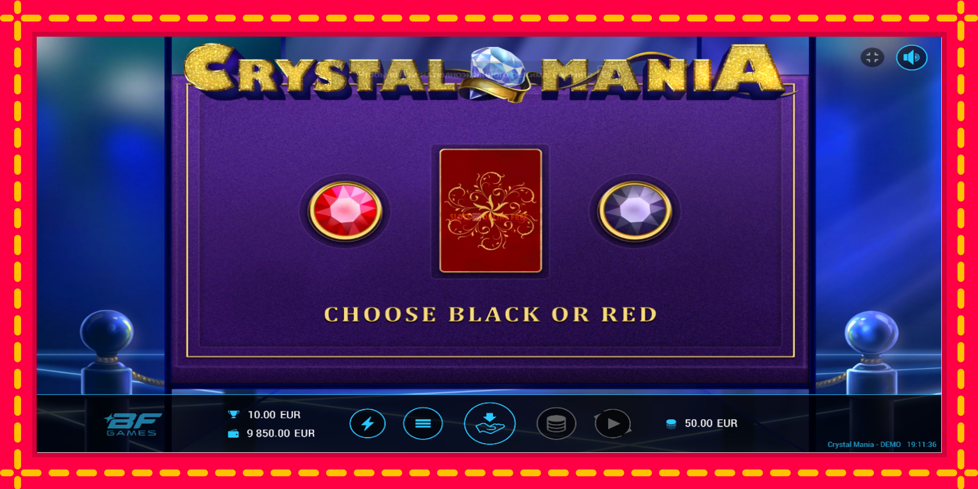 Crystal Mania - spēļu automāts ar modernu grafiku