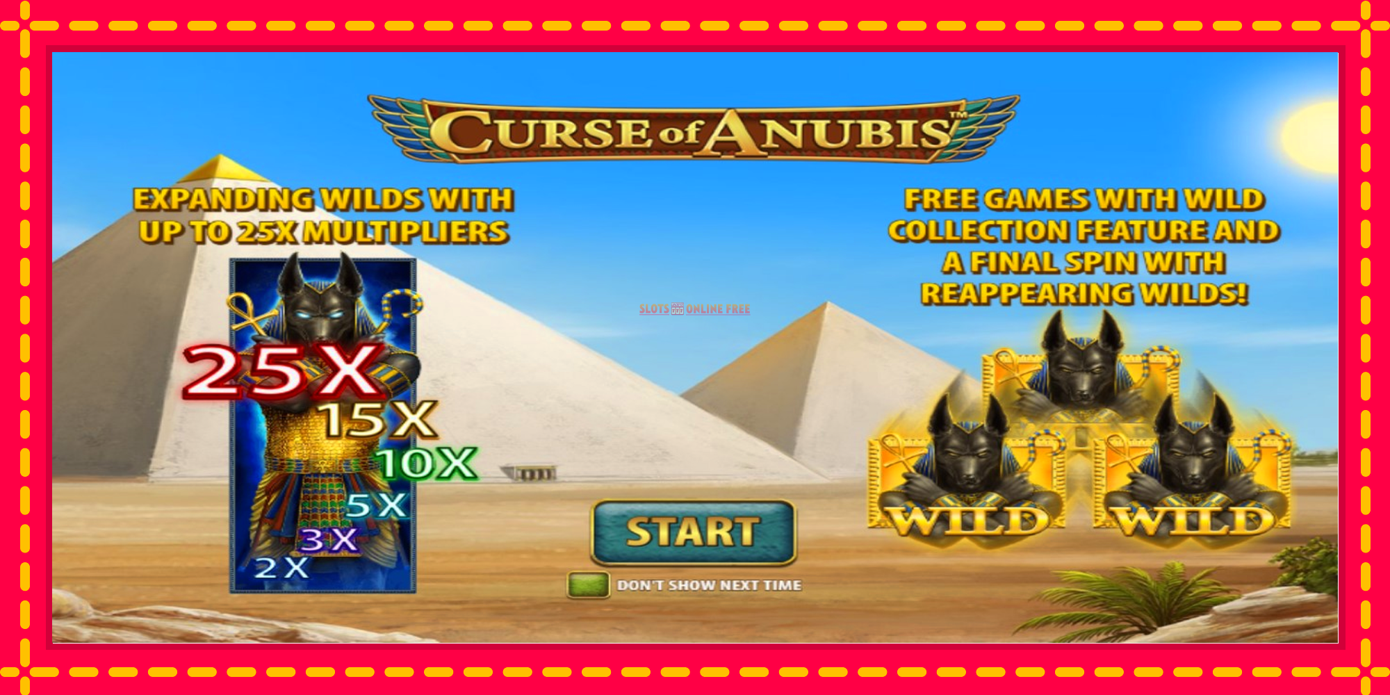 Curse of Anubis - spēļu automāts ar modernu grafiku