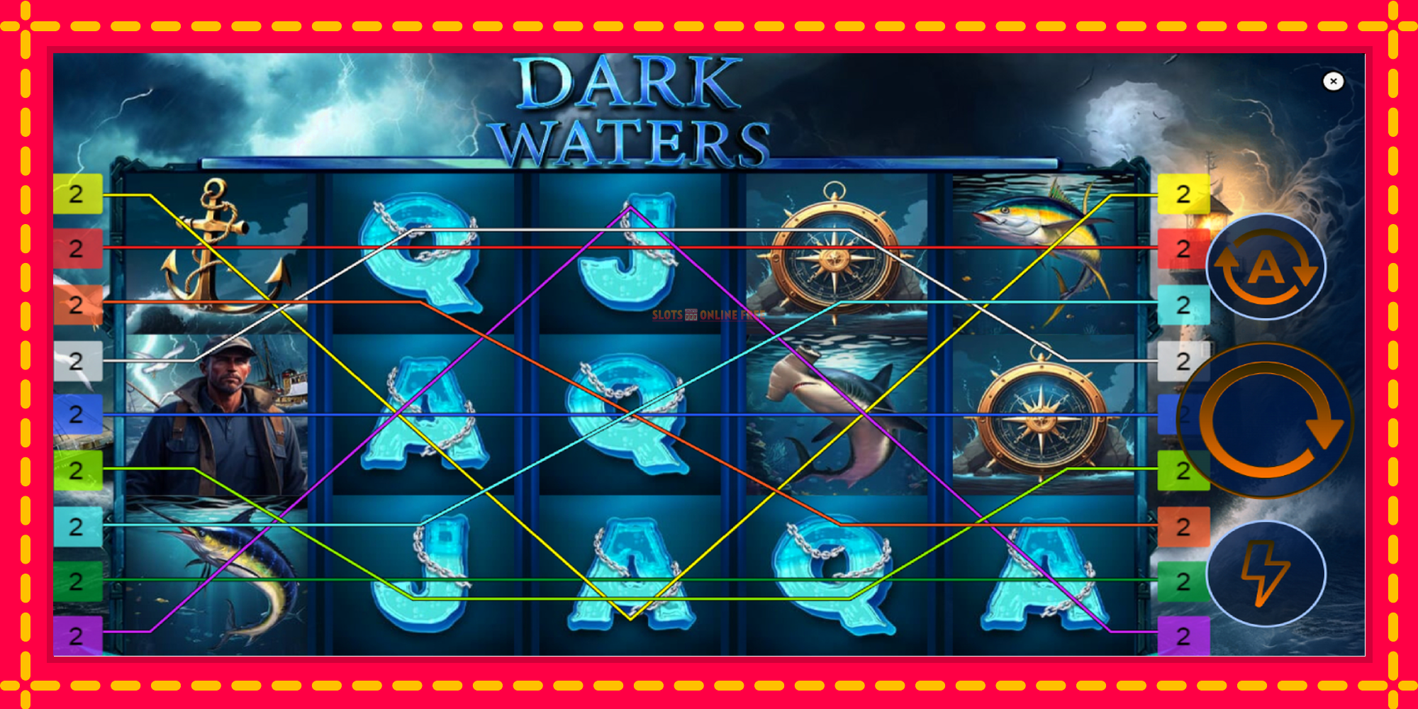 Dark Waters - spēļu automāts ar modernu grafiku