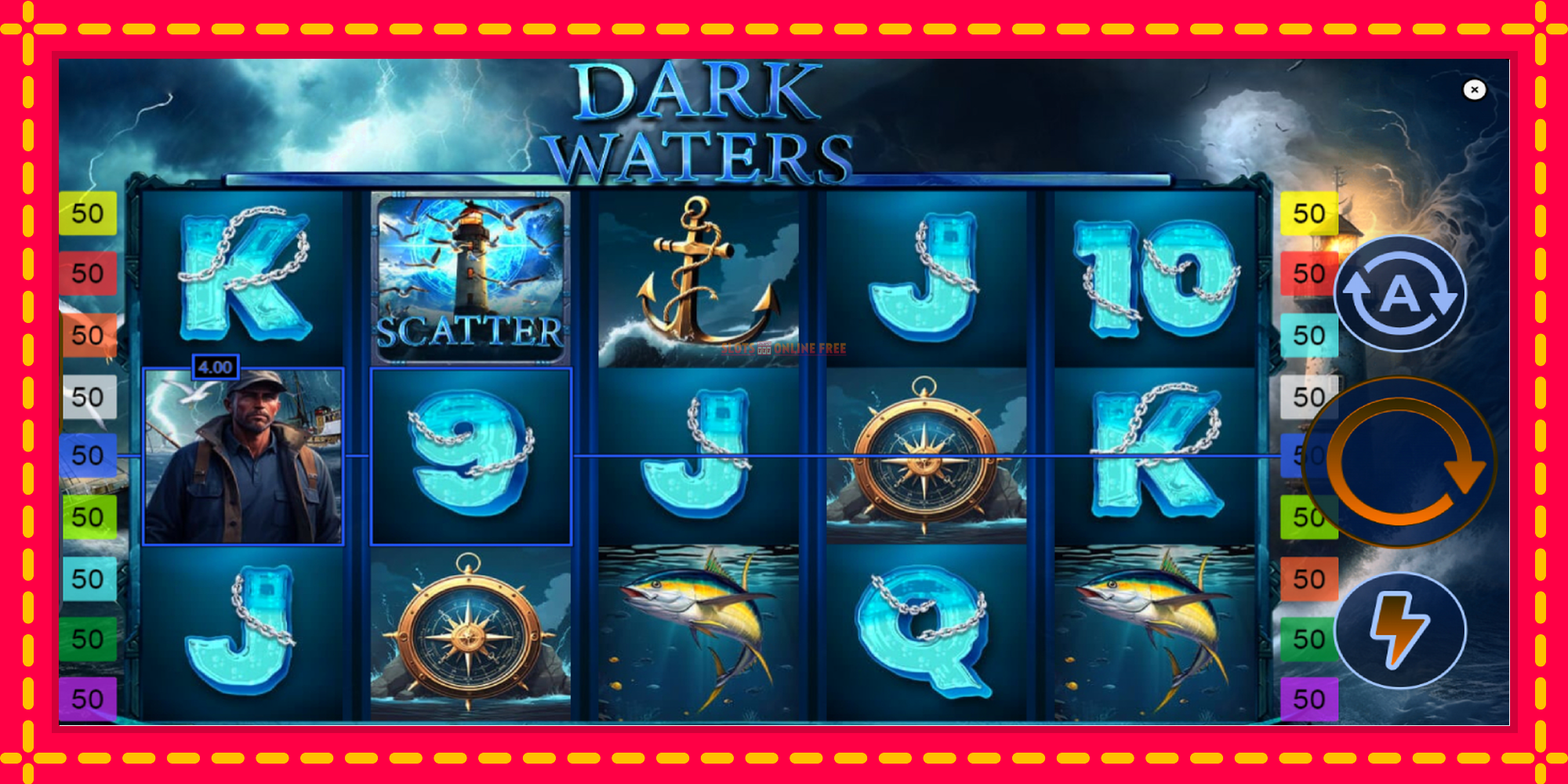 Dark Waters - spēļu automāts ar modernu grafiku