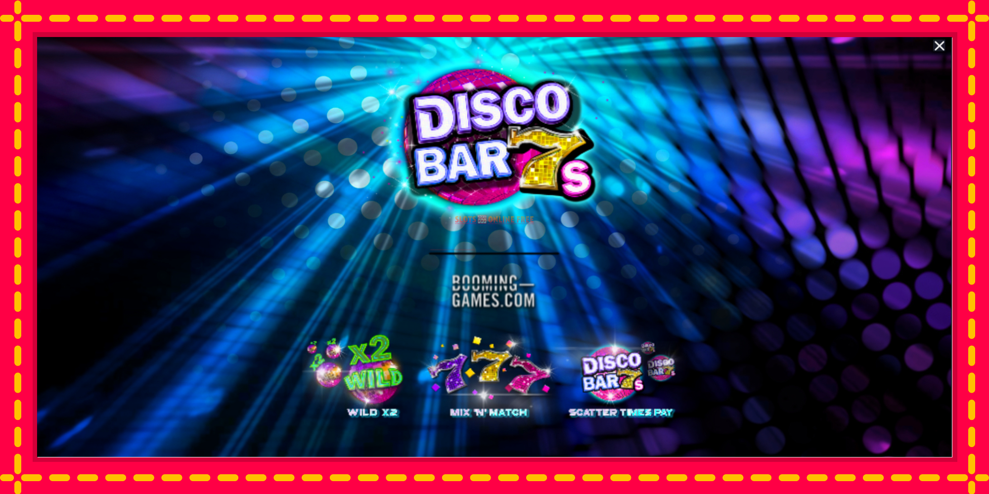 Disco Bar 7s - spēļu automāts ar modernu grafiku