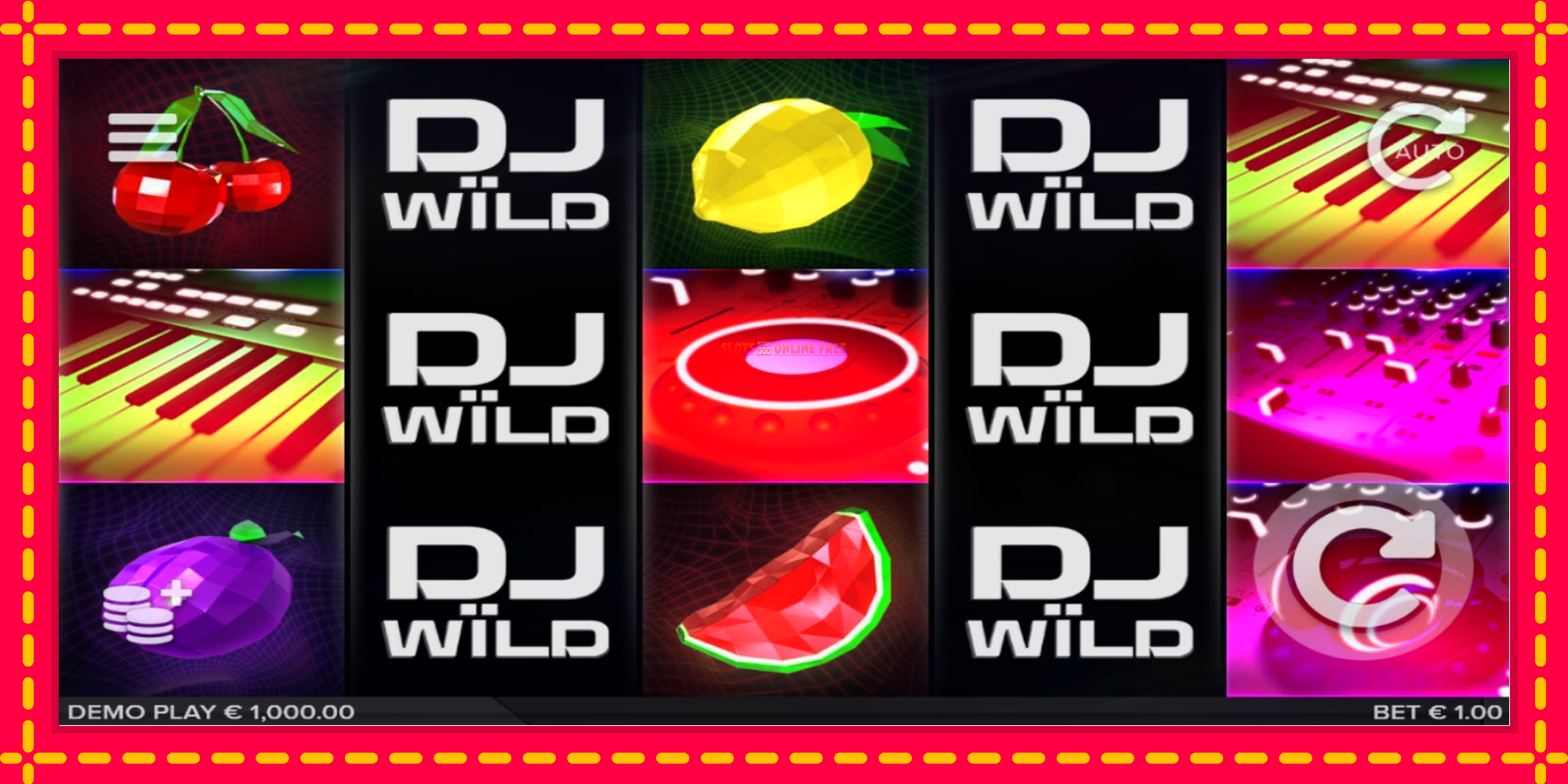 DJ Wild - spēļu automāts ar modernu grafiku