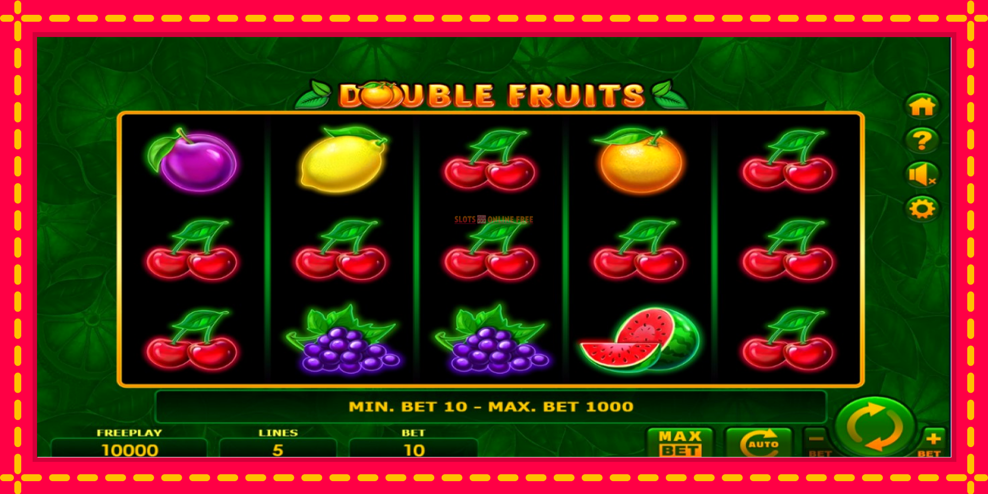 Double Fruits - spēļu automāts ar modernu grafiku