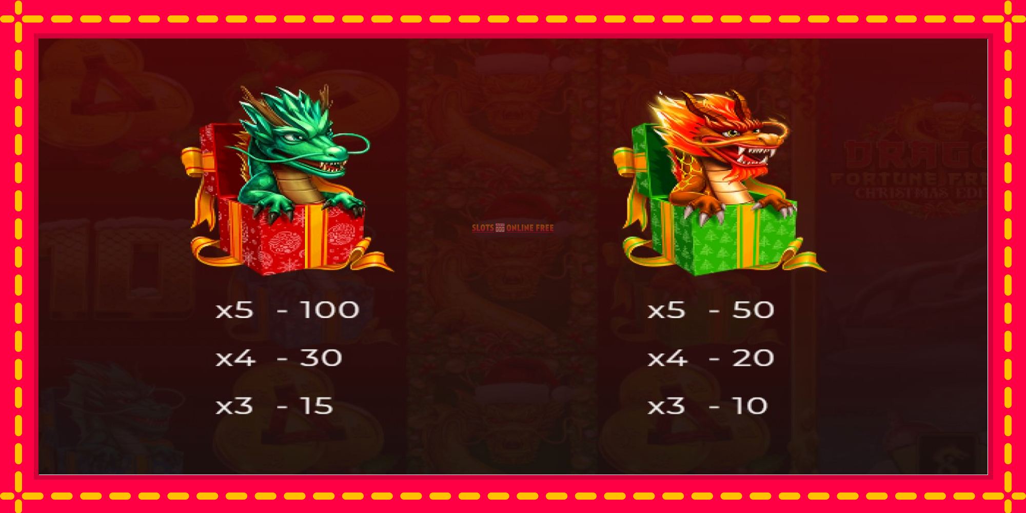 Dragon Fortune Frenzy Christmas Edition - spēļu automāts ar modernu grafiku