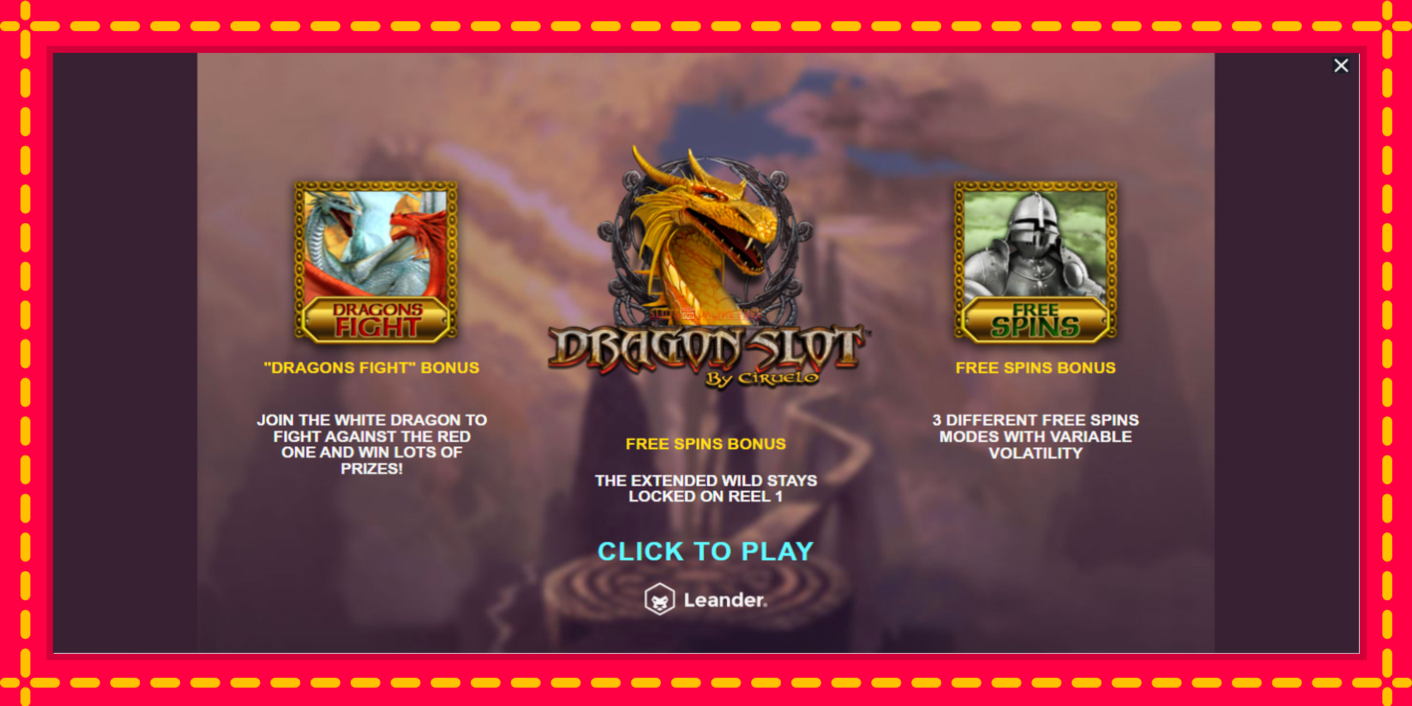 Dragon Slot - spēļu automāts ar modernu grafiku