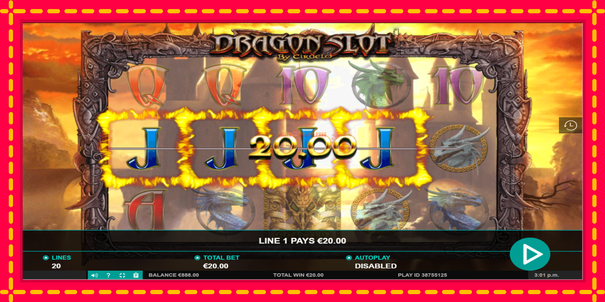 Dragon Slot - spēļu automāts ar modernu grafiku