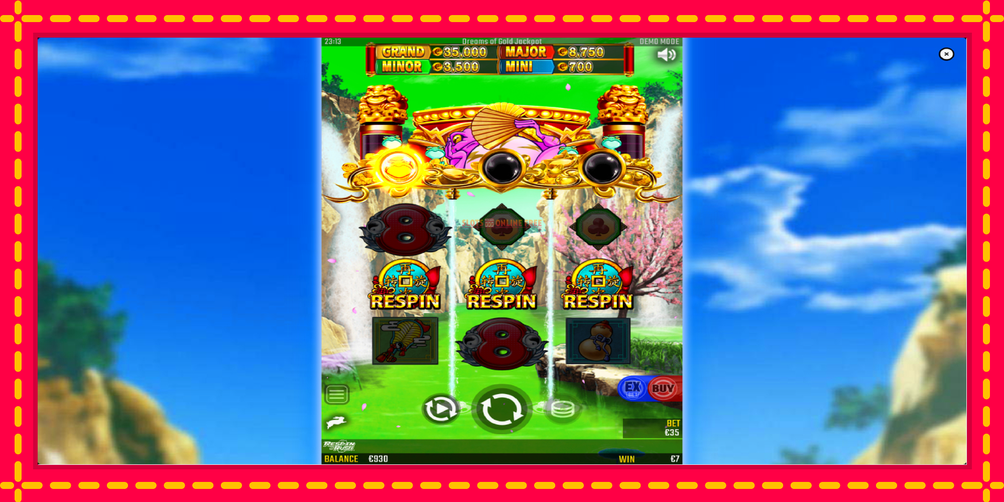 Dreams of Gold Jackpot - spēļu automāts ar modernu grafiku