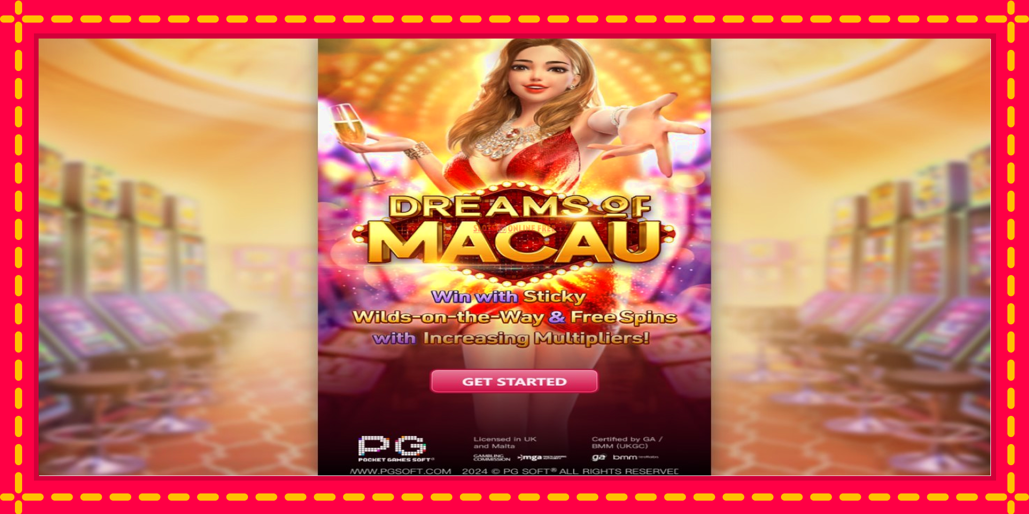 Dreams of Macau - spēļu automāts ar modernu grafiku