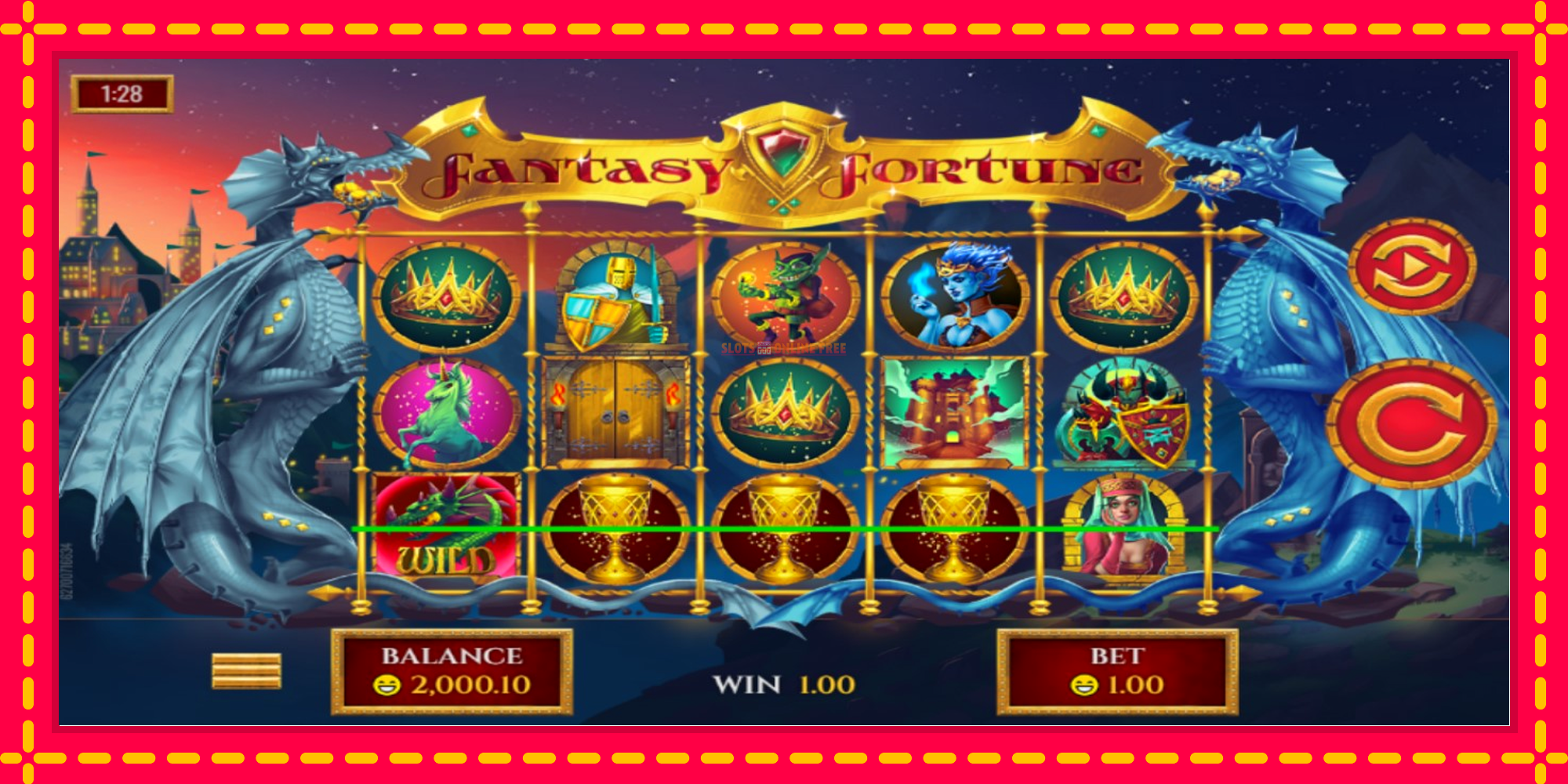 Fantasy Fortune - spēļu automāts ar modernu grafiku