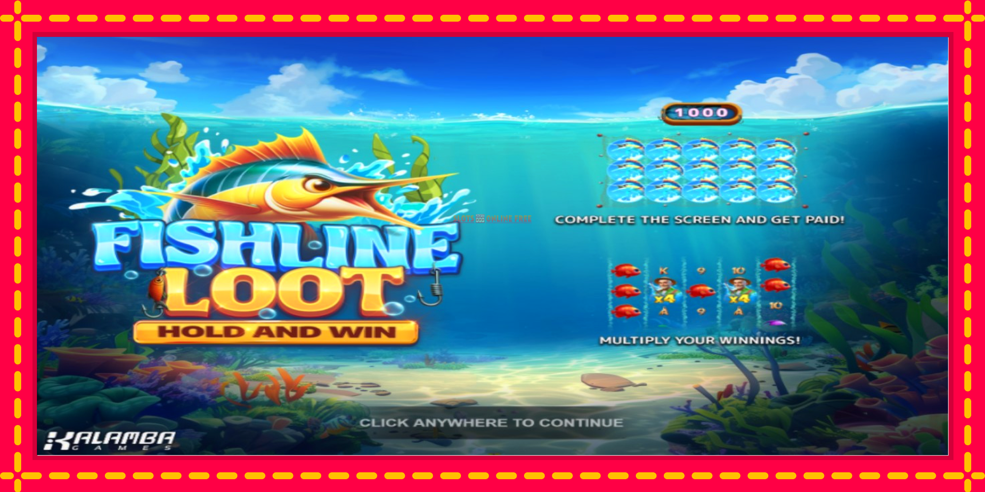 Fishline Loot Hold and Win - spēļu automāts ar modernu grafiku