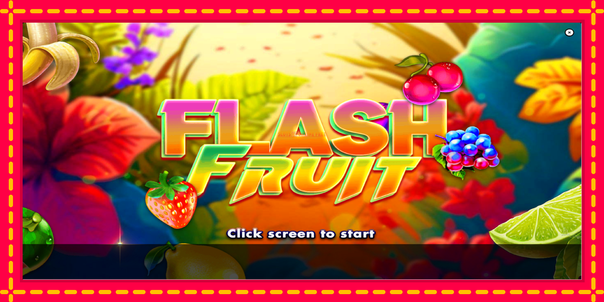 Flash Fruit - spēļu automāts ar modernu grafiku