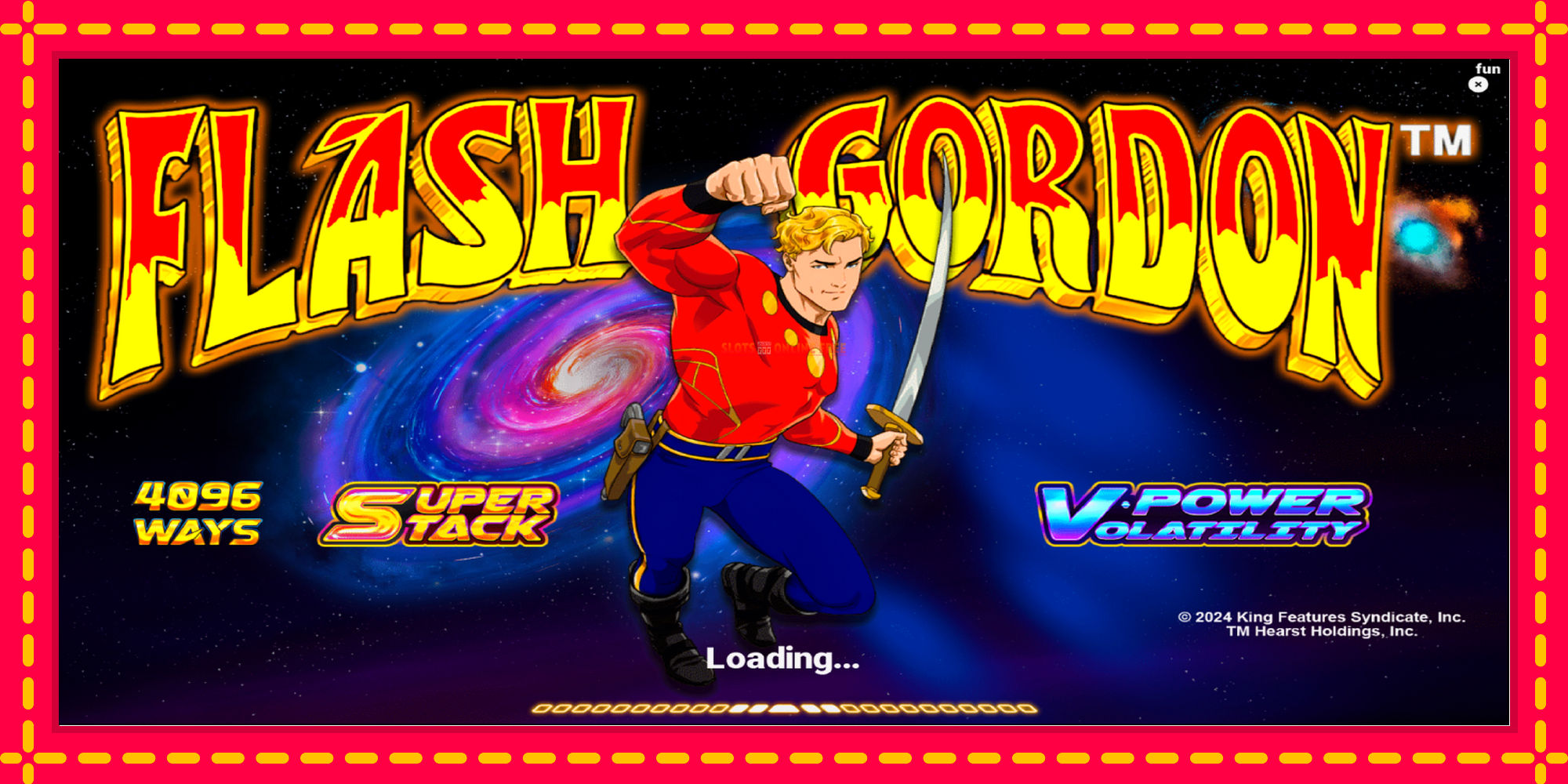 Flash Gordon - spēļu automāts ar modernu grafiku