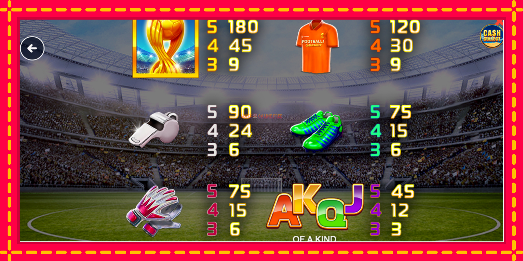 Football Cash Collect PowerPlay Jackpot - spēļu automāts ar modernu grafiku