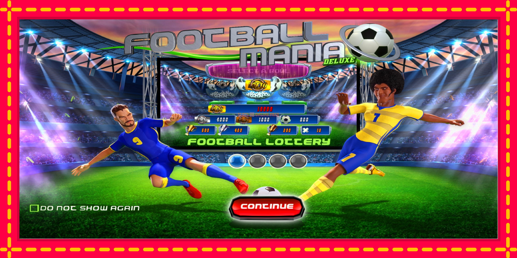 Football Mania Deluxe - spēļu automāts ar modernu grafiku