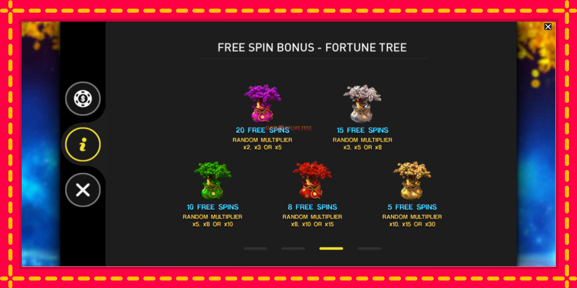 Fortune Tree - spēļu automāts ar modernu grafiku