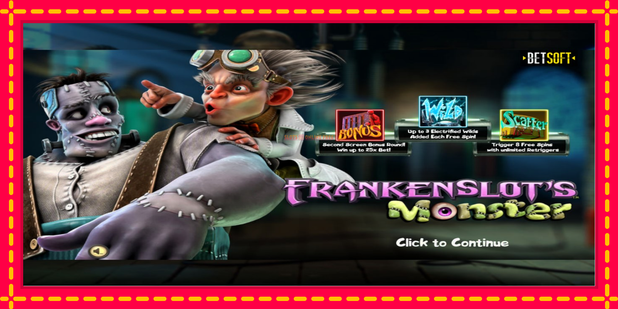 Frankenslots Monster - spēļu automāts ar modernu grafiku