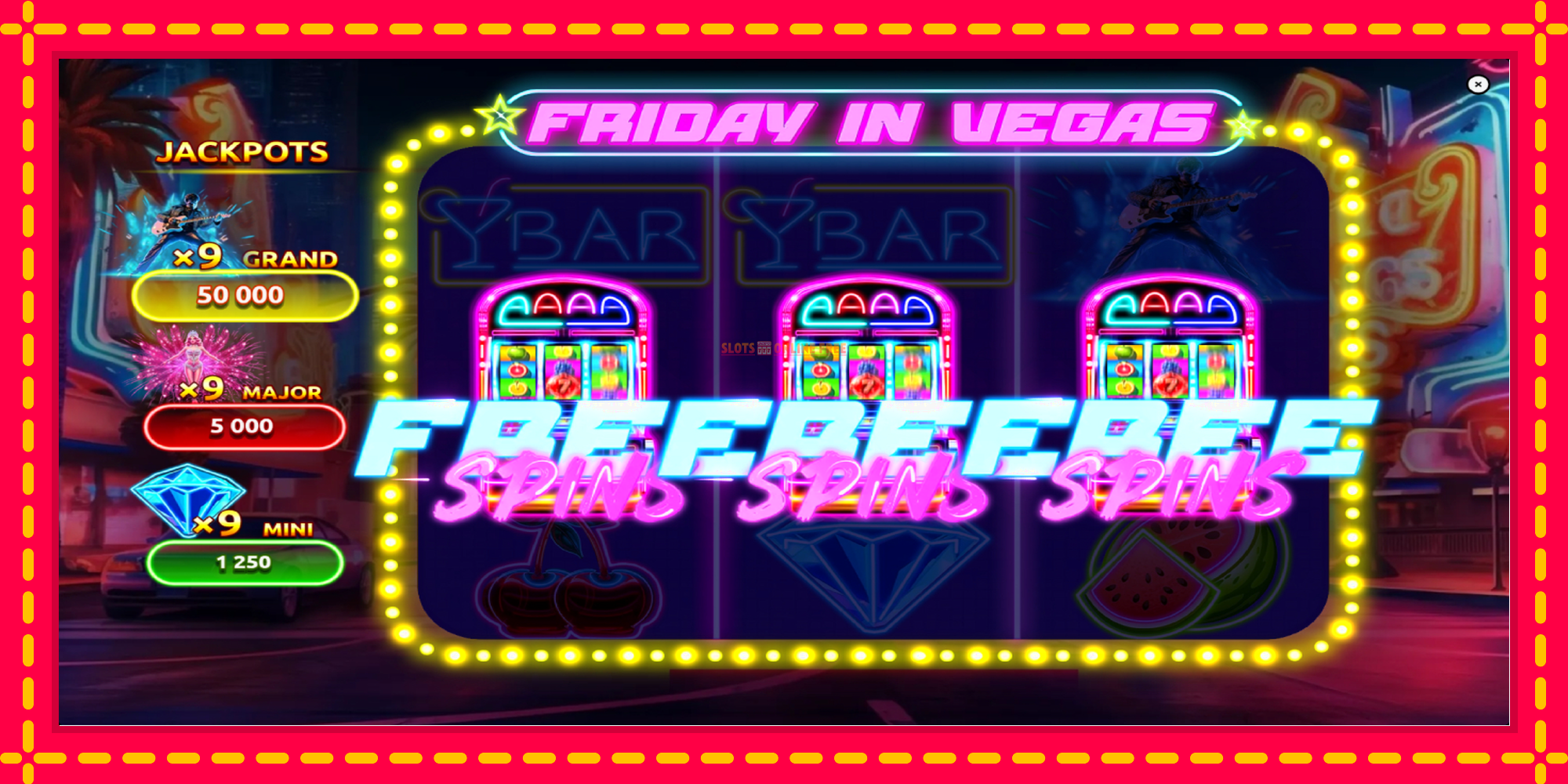 Friday in Vegas - spēļu automāts ar modernu grafiku