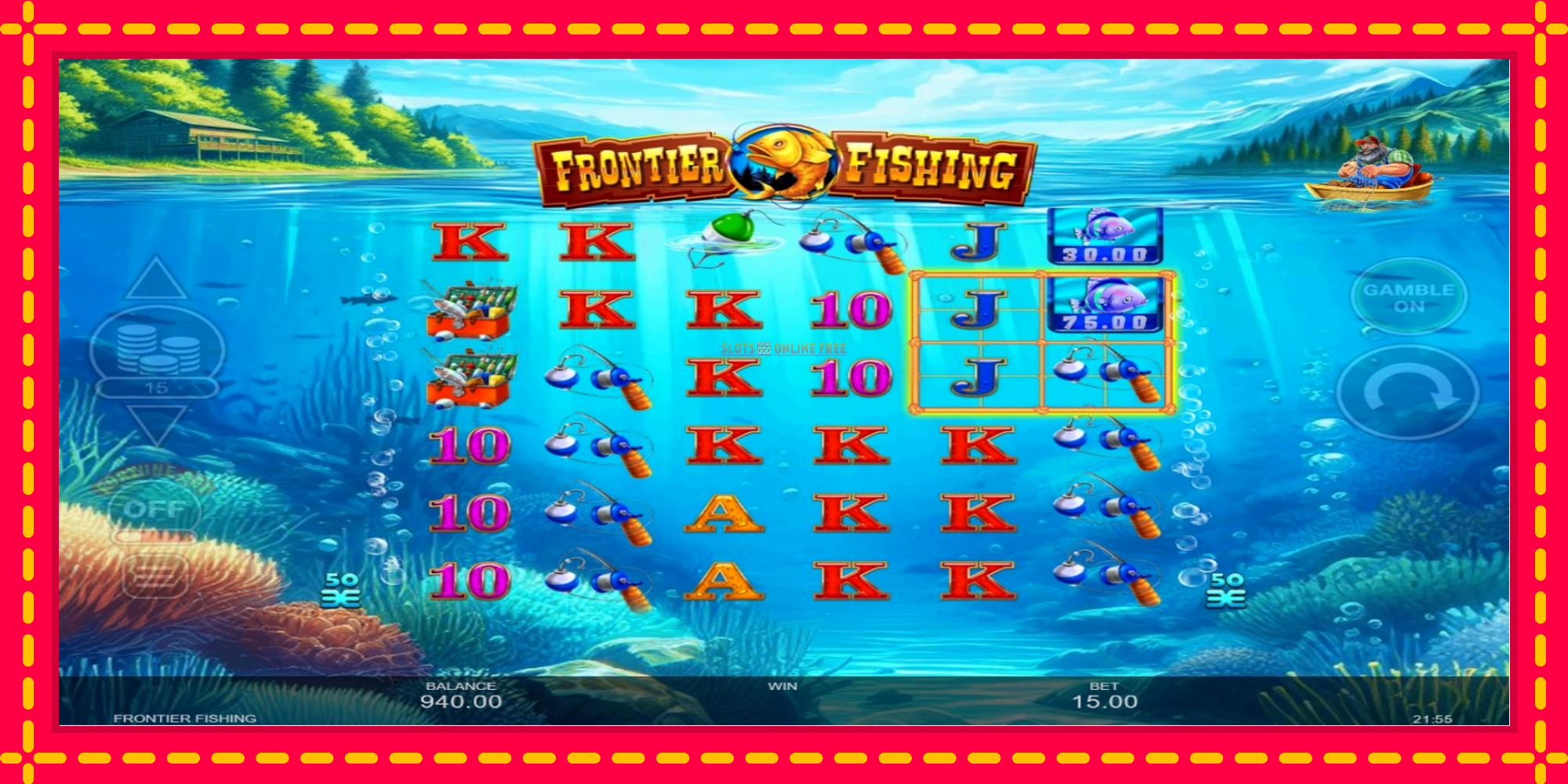 Frontier Fishing - spēļu automāts ar modernu grafiku