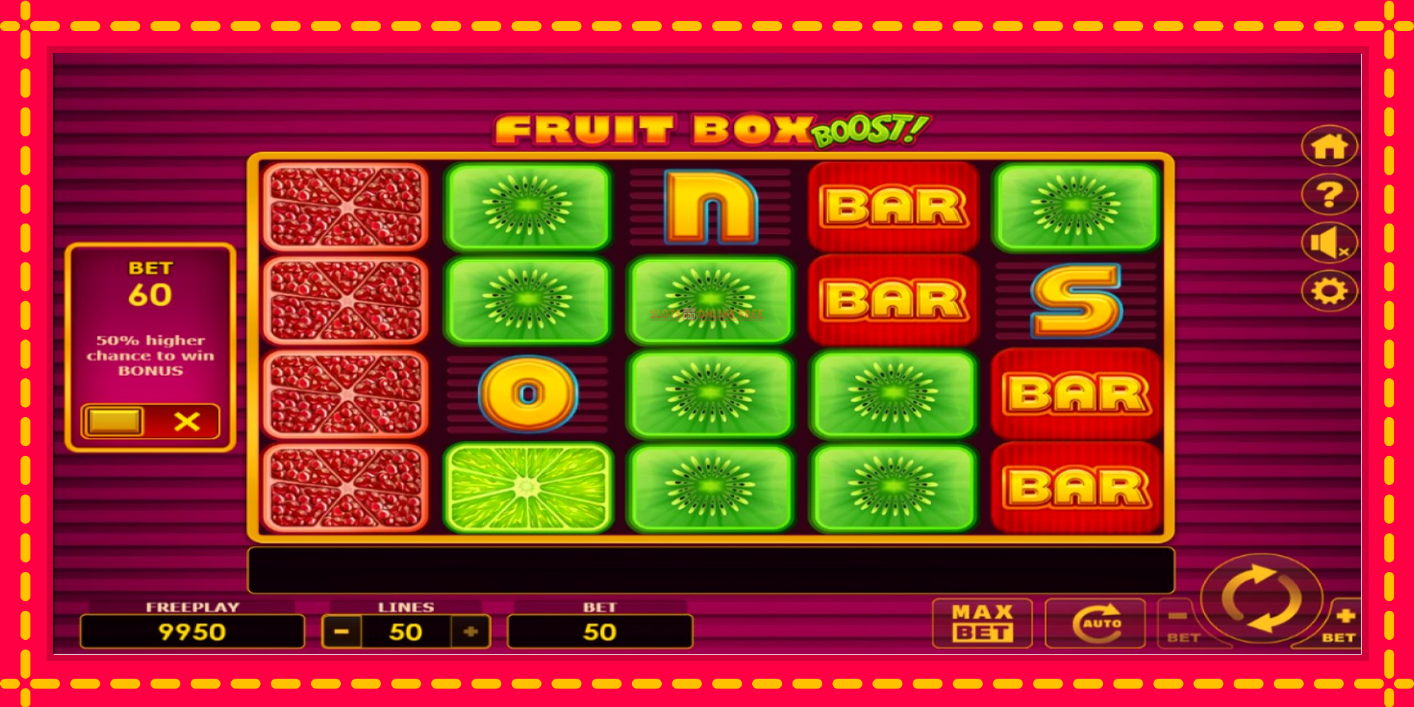 Fruit Box Boost! - spēļu automāts ar modernu grafiku